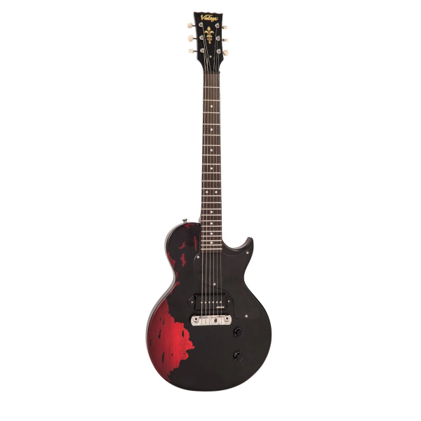 Guitarra Vintage Icon V120MRBK Black On Cherry Red