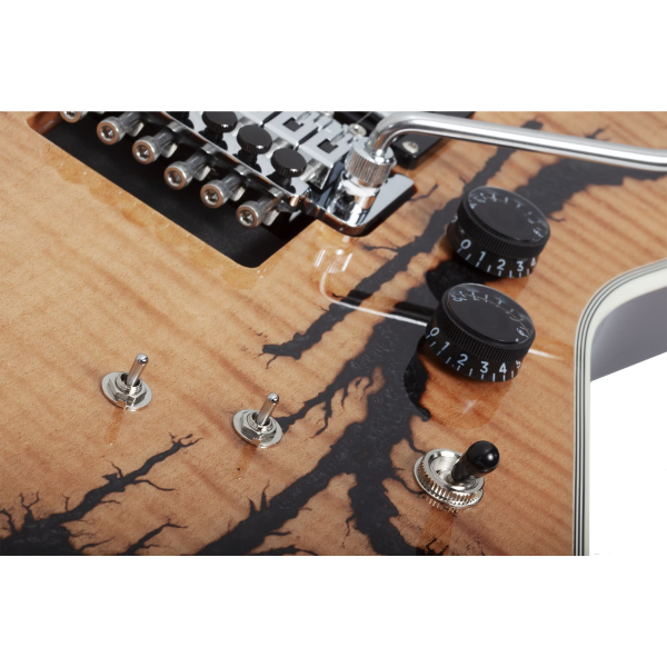 Guitarra Schecter E-1 FR-S Electro-Resin Gloss Natural #605 - Imagem 4