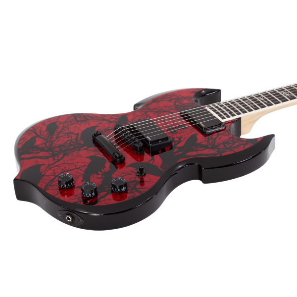 Guitarra Schecter Wylde Barbarian Blood Raven #4584 - Imagem 2