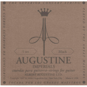 Encordoamento Augustine Imperials Black Violão Nylon