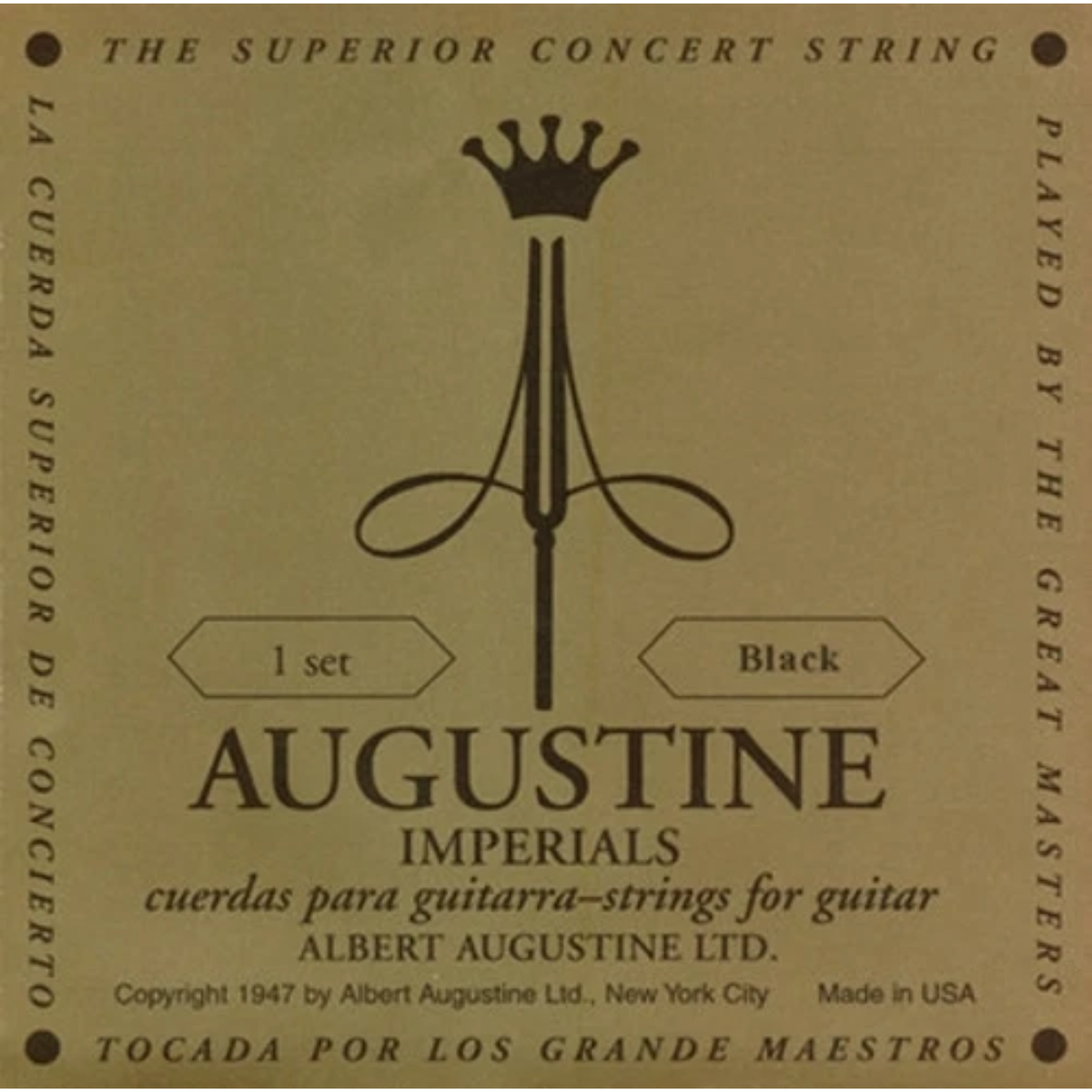 Encordoamento Augustine Imperials Gold Violão Nylon - Imagem 3