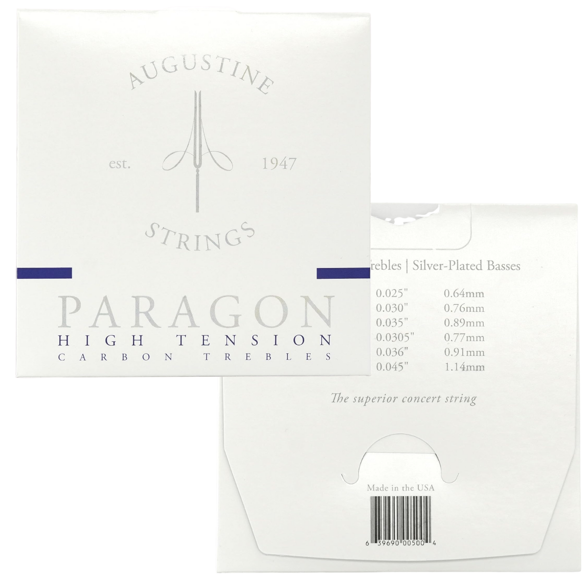 Encordoamento Augustine Paragon Blue Carbon High Tension - Imagem 3