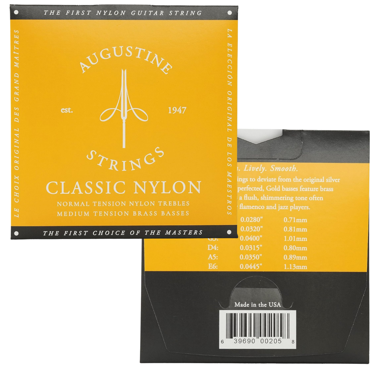 Encordoamento para Violão Augustine Classic Gold Medium Tension - Imagem 2