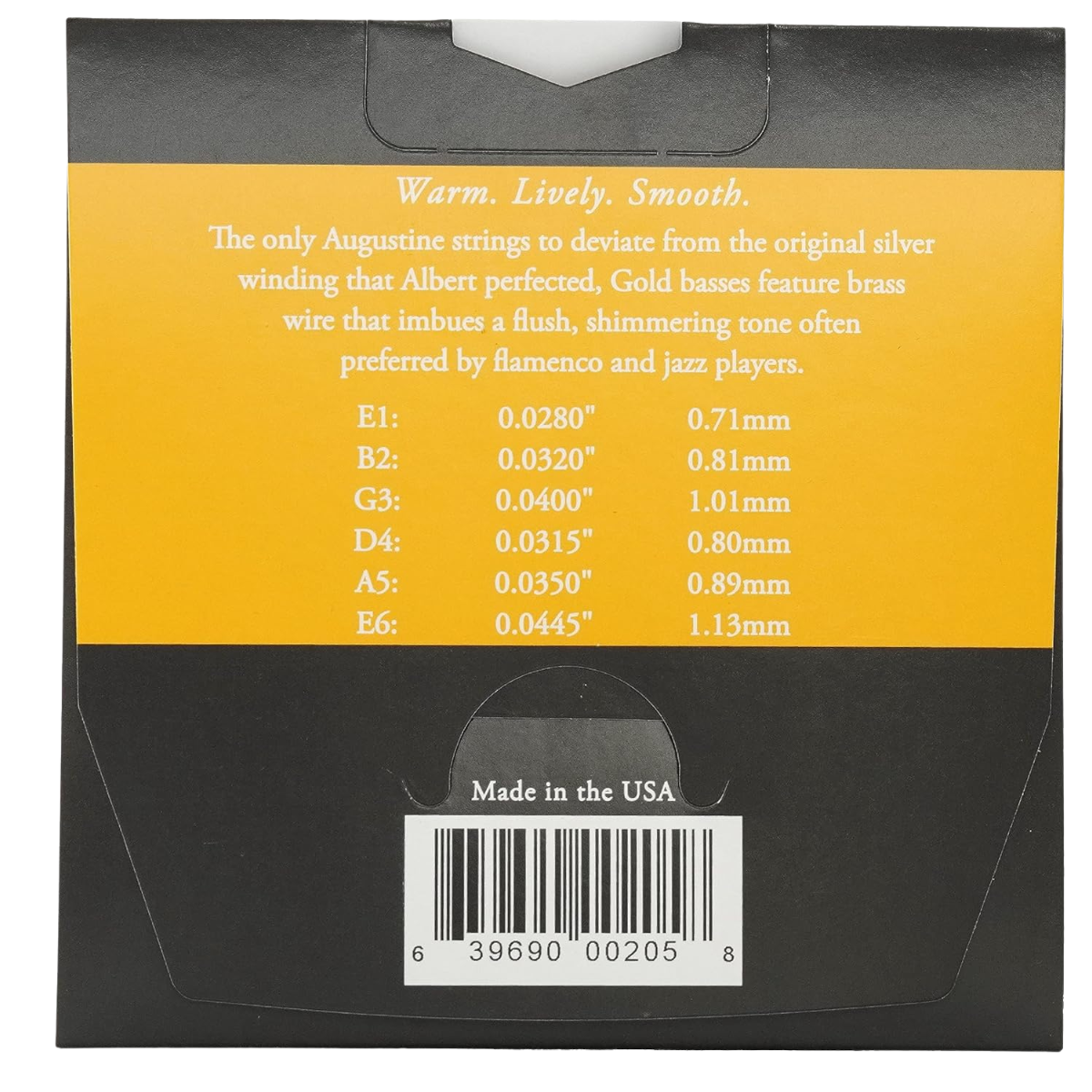Encordoamento para Violão Augustine Classic Gold Medium Tension - Imagem 3