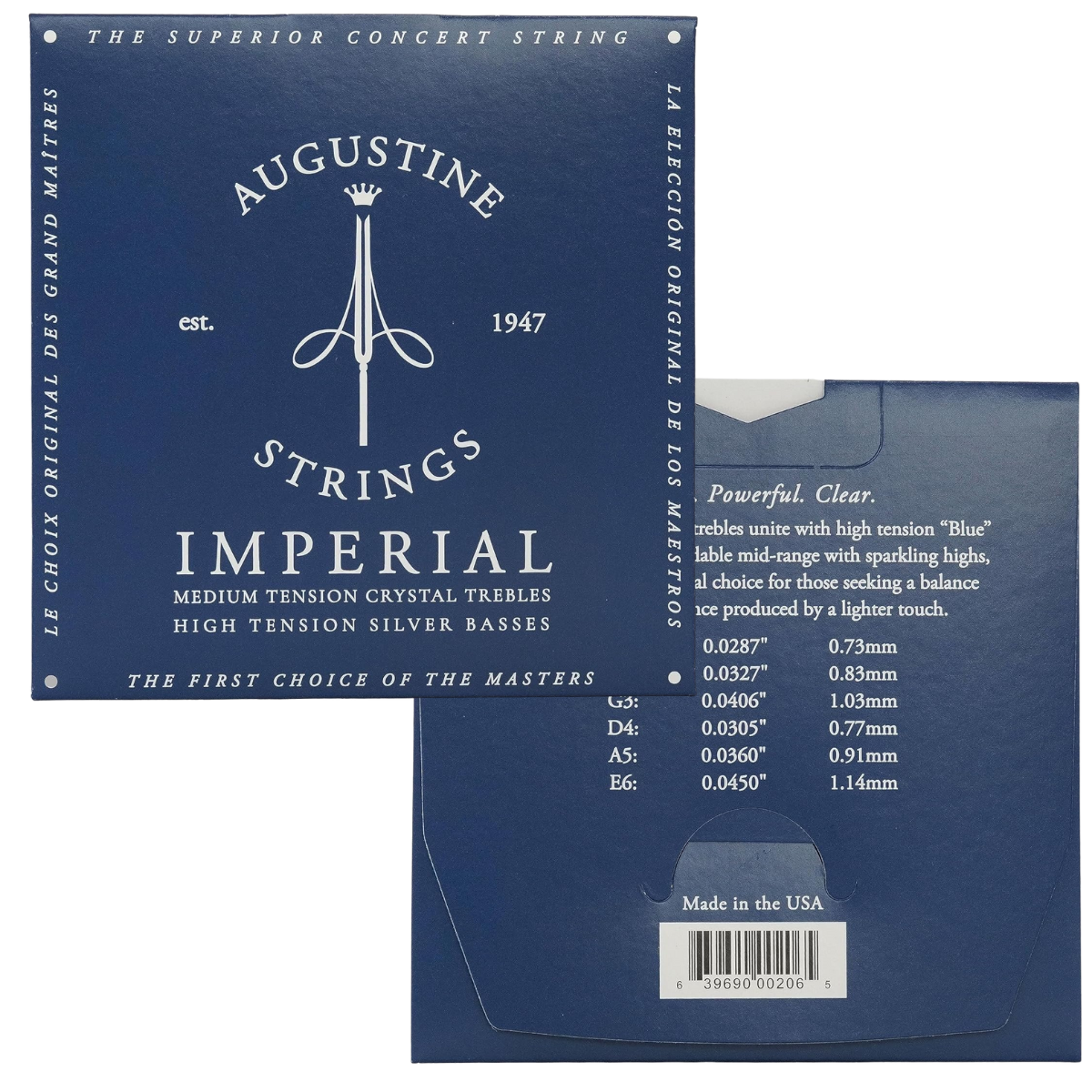 Encordoamento para Violão Nylon Augustine Imperial Blue - Imagem 2