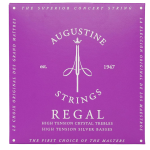 ENC.AUGUSTINE REGAL/BLUE HT NYLON TREBLES HT SILVER BASSES