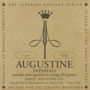 ENC.AUGUSTINE IMPERIAL/GOLD MT CRYSTAL TREBLES LT BASSES