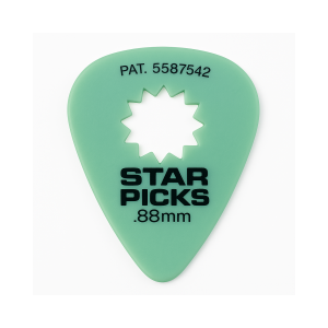 KIT PALHETAS STAR PICKS #30014 .88MM GREEN C/72