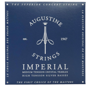 ENC.AUGUSTINE IMPERIAL/BLUE MT CRYSTAL TREBLES HT SILVER BASSES