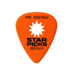 KIT PALHETAS STAR PICKS #30012 .60MM ORANGE C/72